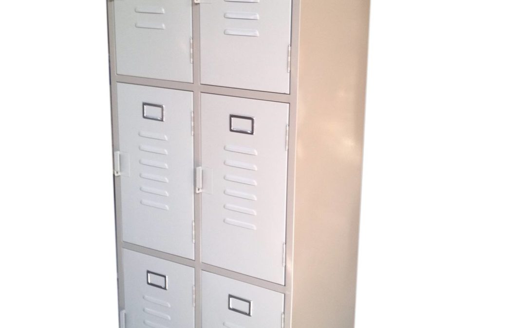 Lockers metalicos de 6 compartimentos