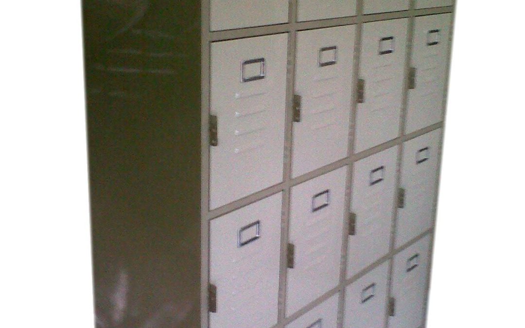 Lockers metalicos de 16 compartimentos