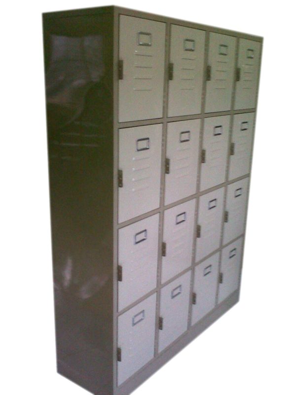 Lockers metálicos de 16 compartimentos