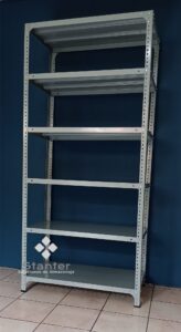 Estante fondo 50cm de 6 anaqueles