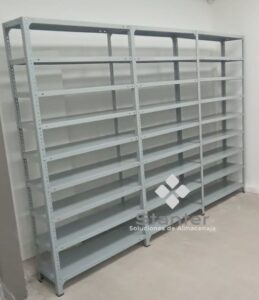 Módulo de estantes fondo 32cm de 09 niveles