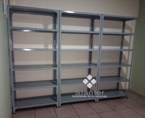 Módulo de estantes fondo 40cm de 06 niveles
